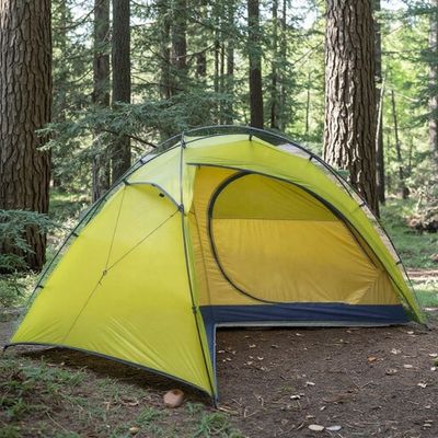 Tente 1 place ultra legere montée sous pins