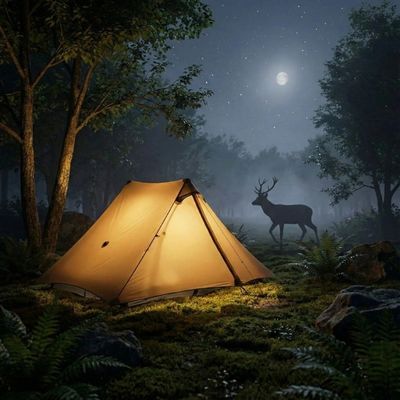 Tente 2 place bivouac nuit cerf passe loin