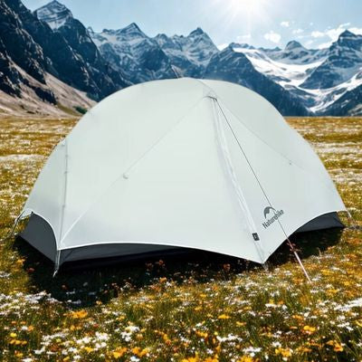 Tente camping 2 places ultra légère grise