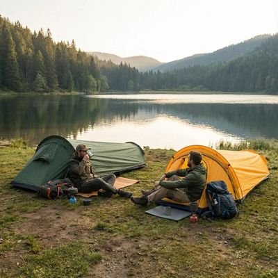 Tente sarcophage pour campeurs minimalistes