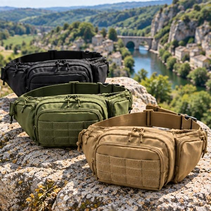 Trois variantes pour une sacoche ventrale homme