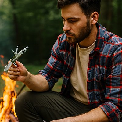 Un couteau fourchette qui simplifie vos repas en extérieur