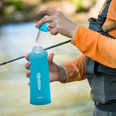 Utilisation gourde filtrante dans toutes activités