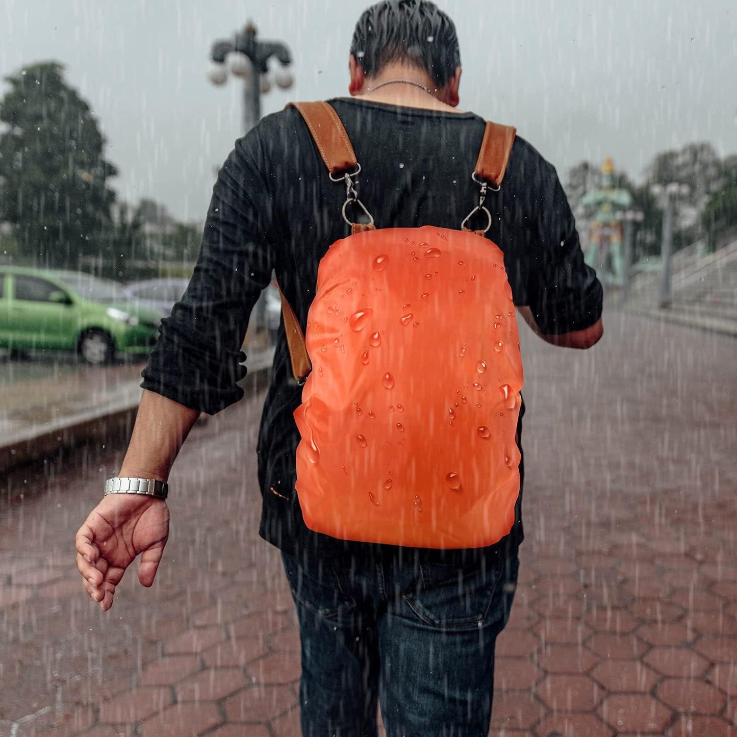 Housse de Pluie Sac à Dos - HoussePluie™ - Orange