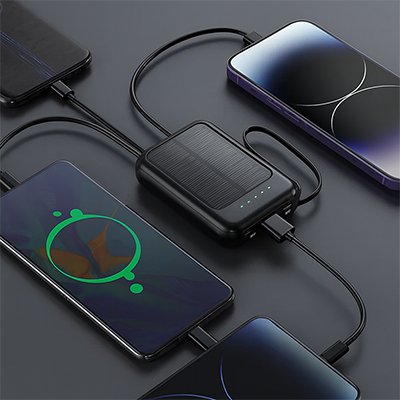 Batterie lithium solaire charge simultanée plusieurs appareils