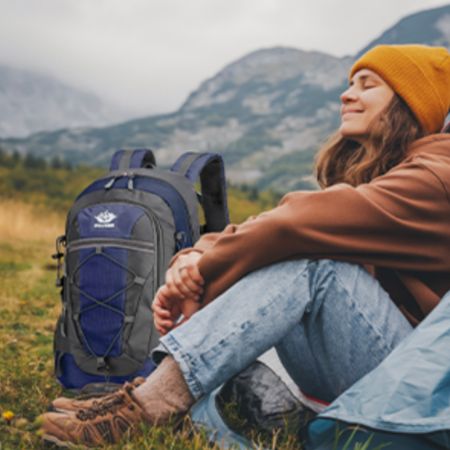 Sac à dos petit femme randonnée pause